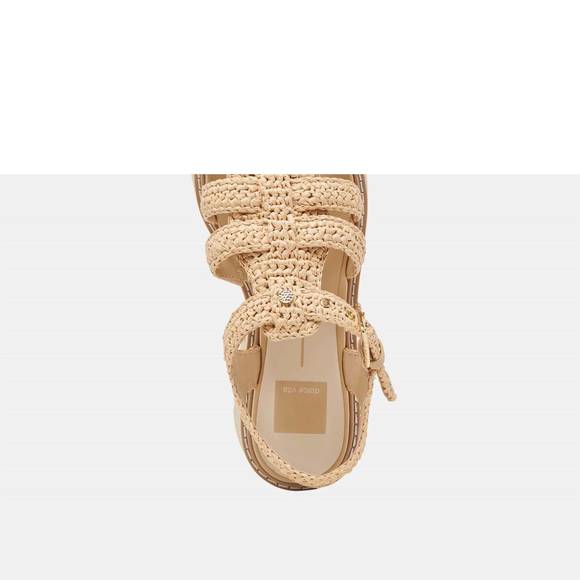 NEW DOLCE VITA women\'s latice sandal in lt natural knit